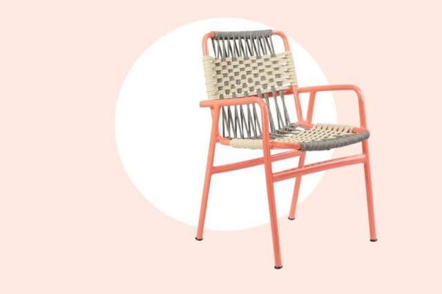 Imagem de Cadeira para Área Externa em Corda Náutica, Tricô ou Fibra Sintética